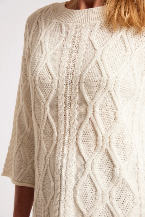 Casa Cable Jumper - White