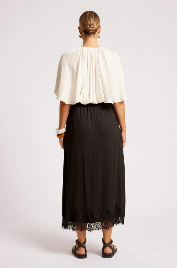 Drift Lace Skirt - Black