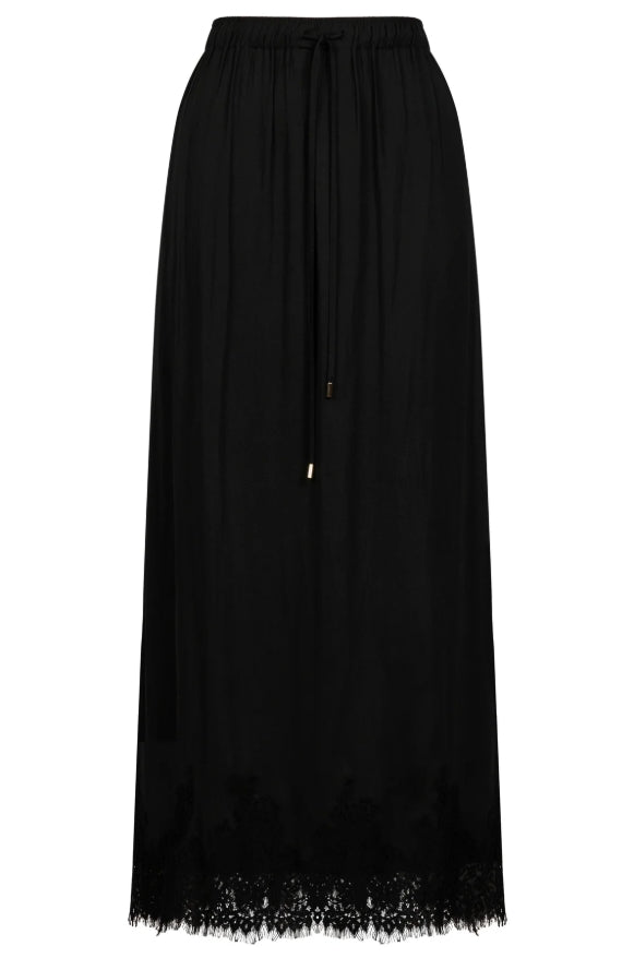 Drift Lace Skirt - Black