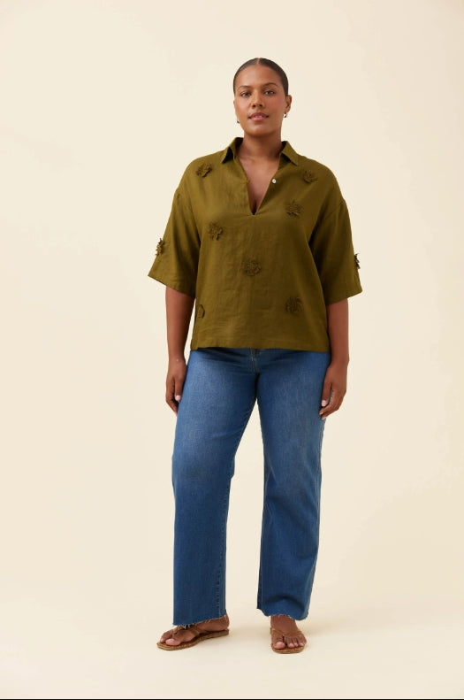 Anita Shirt - Olive