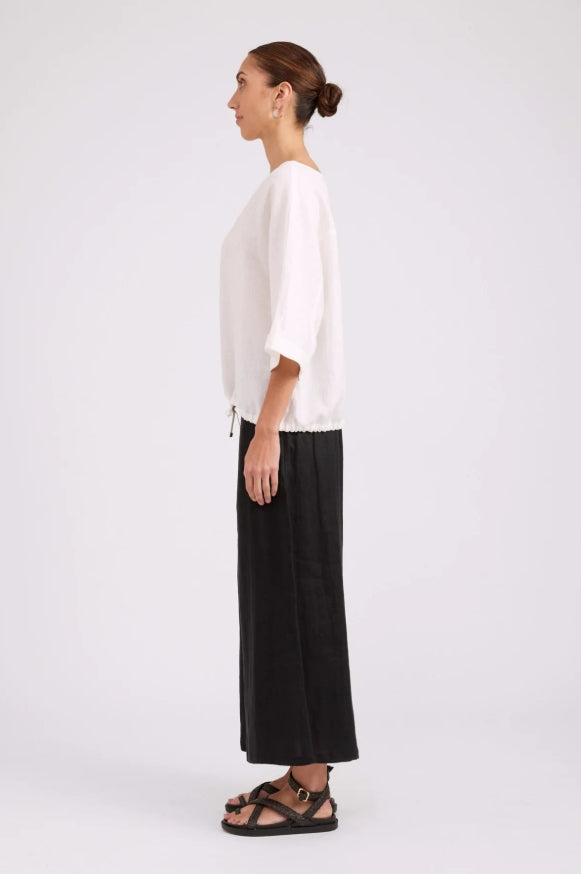 Studio Button Top/Jacket - White