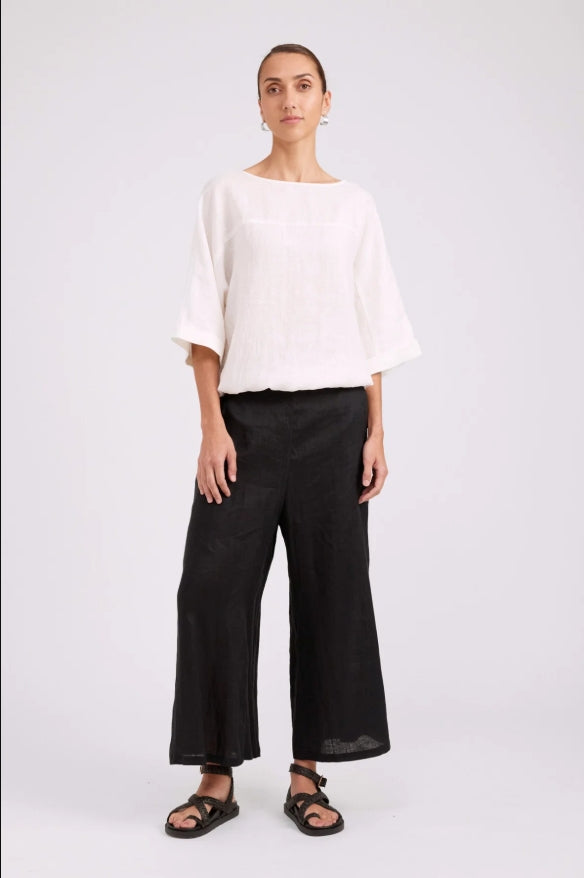 Studio Button Top/Jacket - White