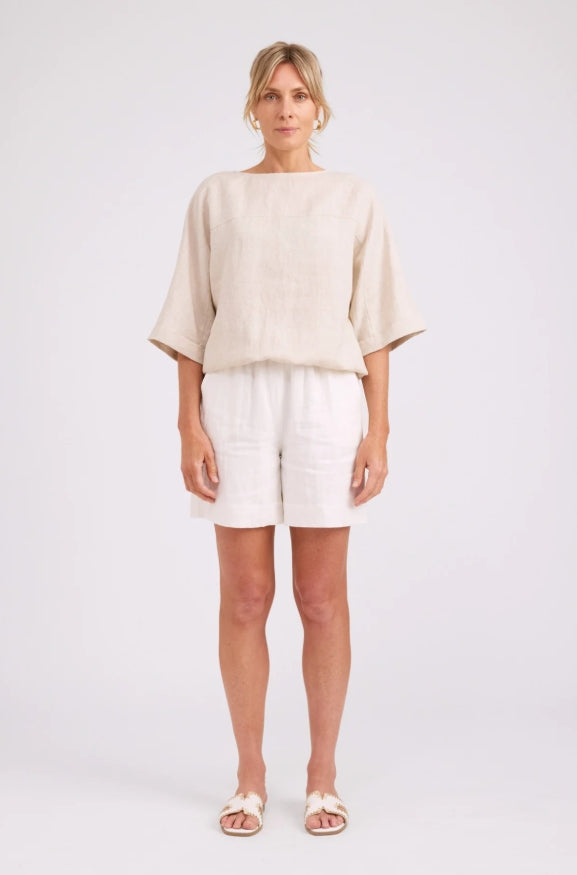 Studio Button Top/Jacket - Tusk