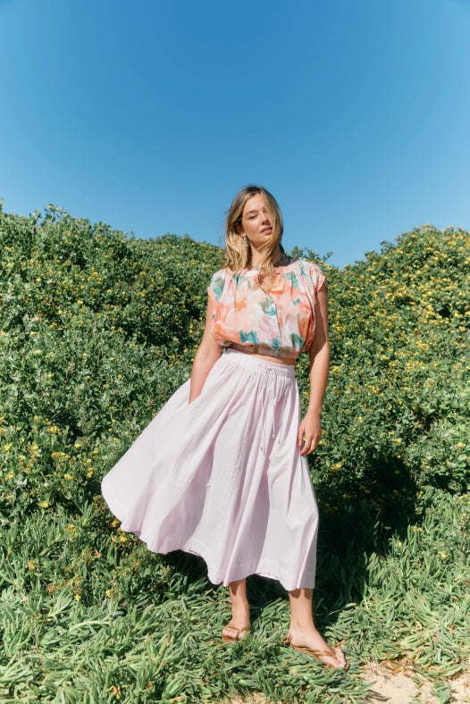 Rosa Reversible Crop Top - Floral