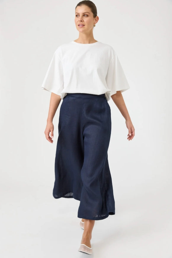 Studio Crop Pant - Navy