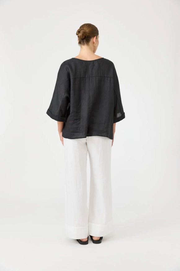 Studio Relaxed Top - Ebony