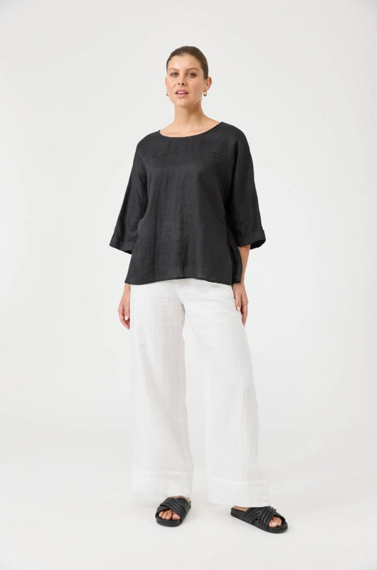 Studio Relaxed Top - Ebony
