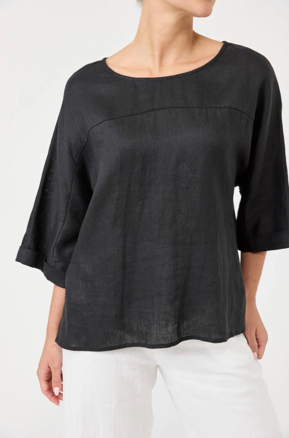 Studio Relaxed Top - Ebony