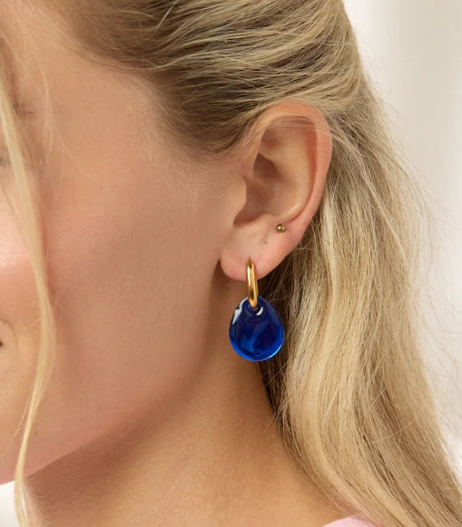 Kylie Earrings - Cobalt