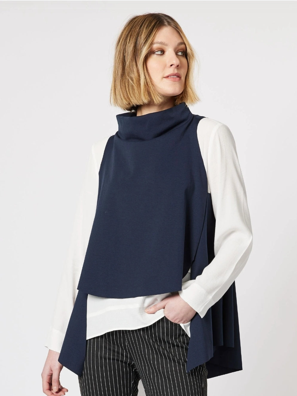 Cameron Layer Top - Navy