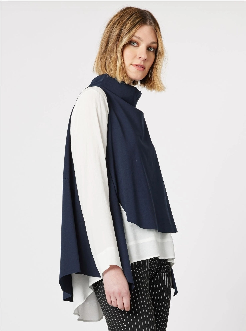 Cameron Layer Top - Navy