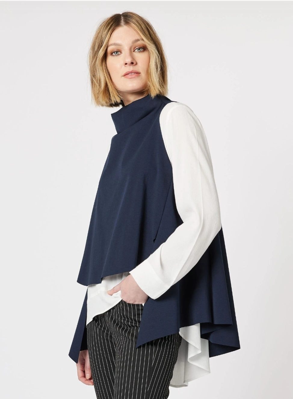 Cameron Layer Top - Navy