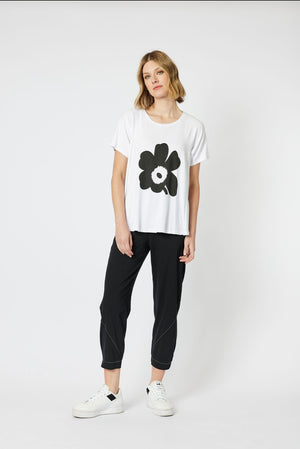 Parachute Stitch Detail Pant - Black
