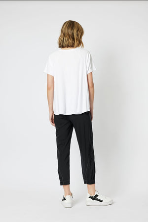 Parachute Stitch Detail Pant - Black