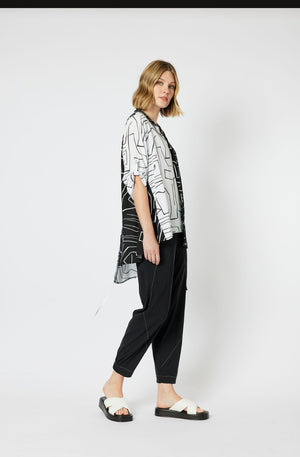 Parachute Stitch Detail Pant - Black