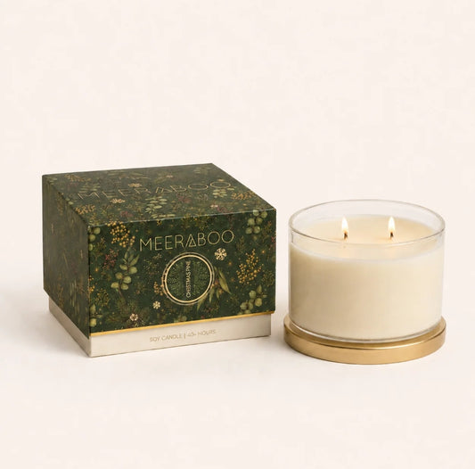 Christmas Pine Gold Lid Soy Candle