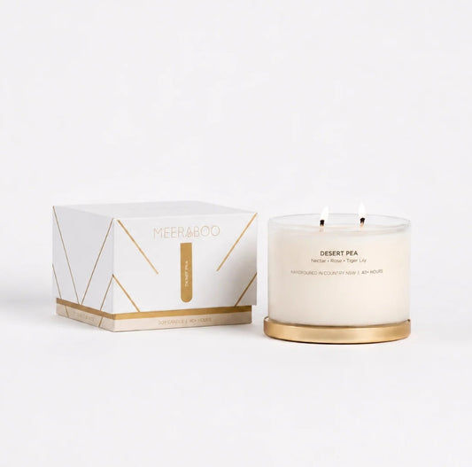 Desert Pea Gold Lid Soy Candle