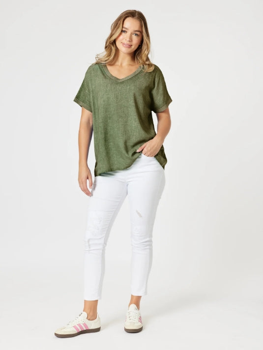 Sienna Top - Olive