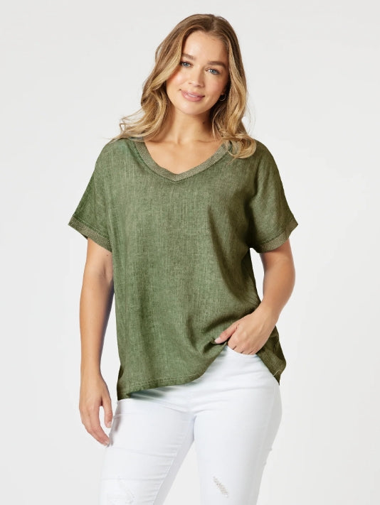 Sienna Top - Olive