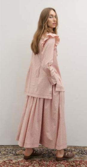 Rue Maxi Skirt- Rosewater Stripe