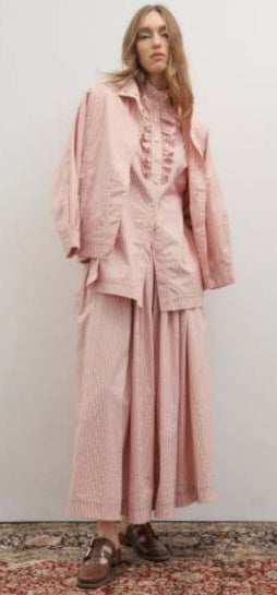 Rue Maxi Skirt- Rosewater Stripe