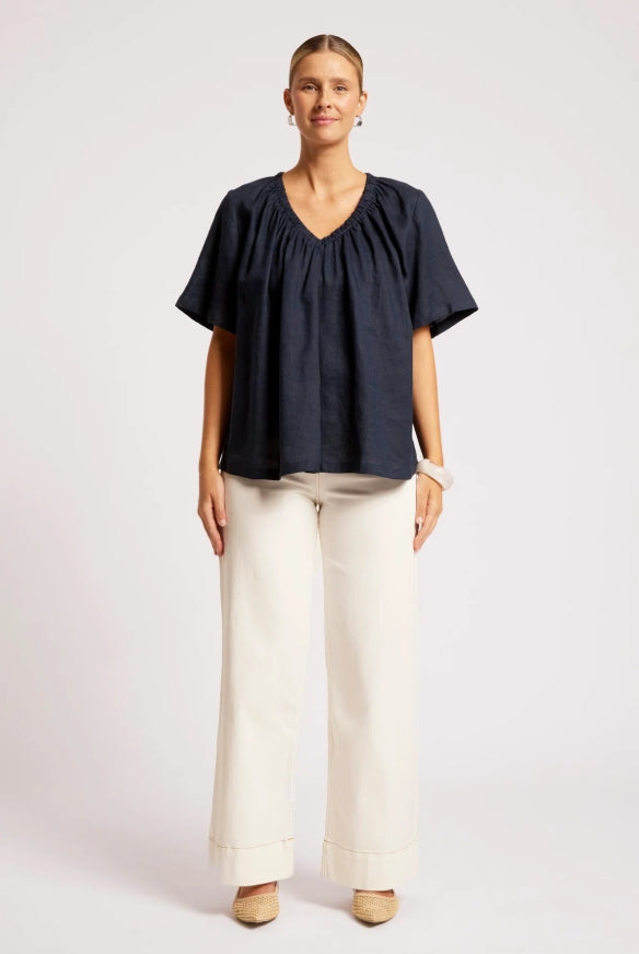 Cove Relaxed Top - Indigo