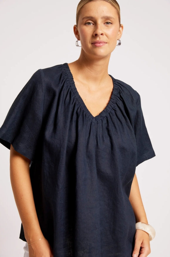 Cove Relaxed Top - Indigo
