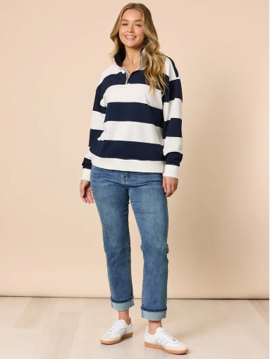 Retro Cuff Jean- Denim