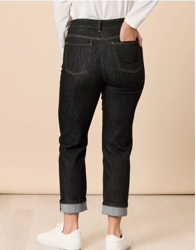 Retro Cuff Jean- Black