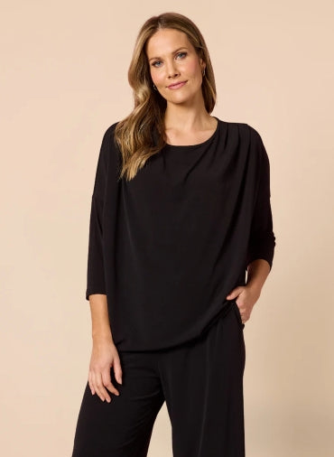 Travellers Pleat Top- Black