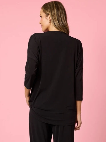 Travellers Pleat Top- Black