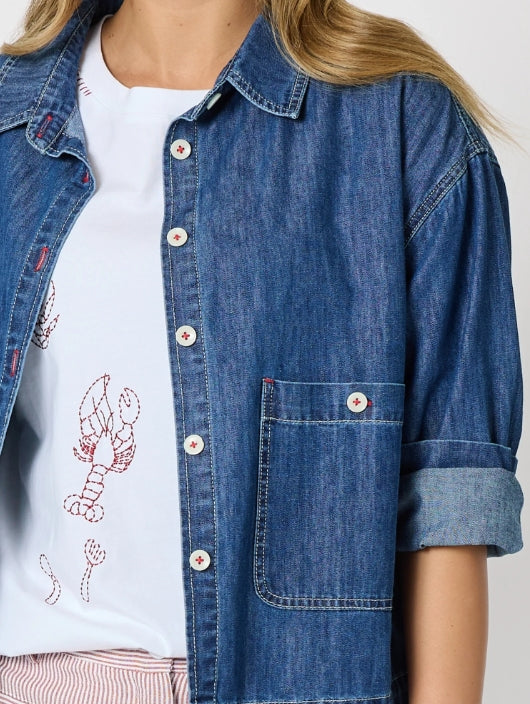 Coast Crop Denim Jacket
