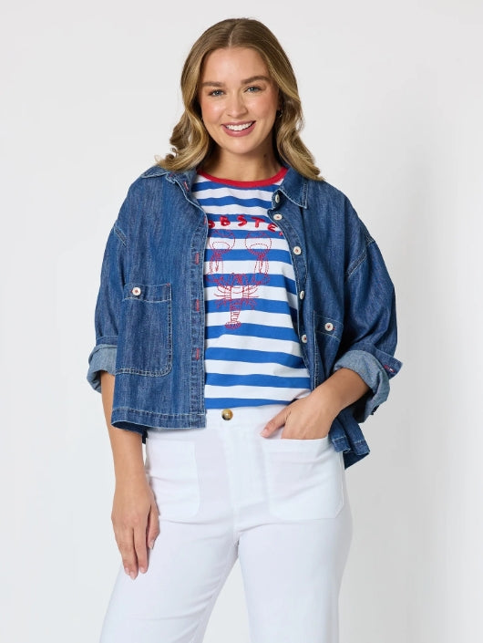 Coast Crop Denim Jacket