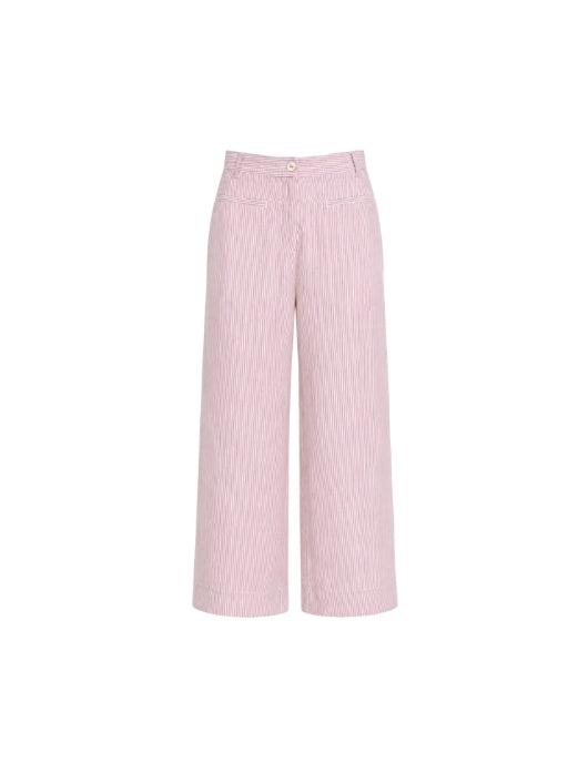 City Stripe Pant - Red/White