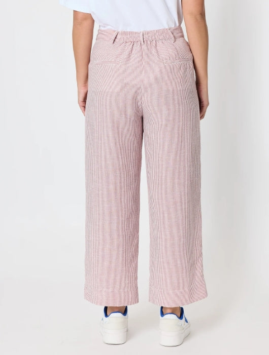 City Stripe Pant - Red/White