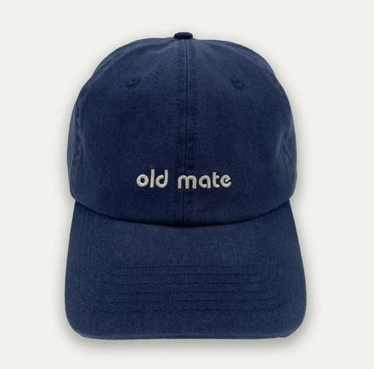 Old Mate Washed Baseball Cap- Navy