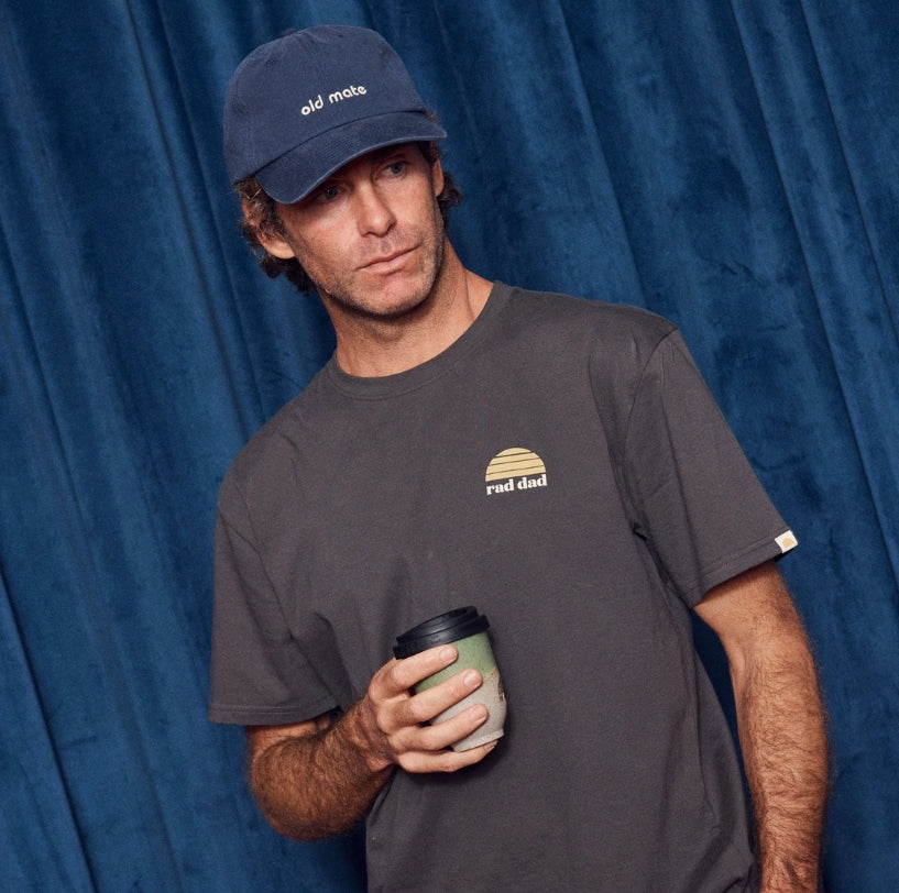Old Mate Washed Baseball Cap- Navy