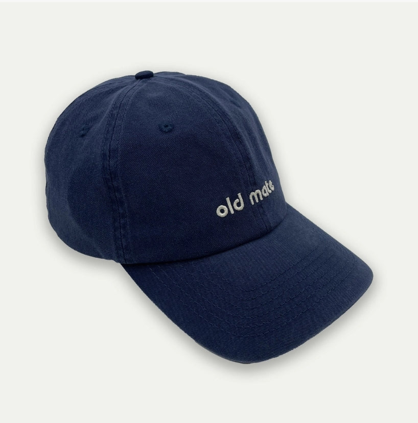 Old Mate Washed Baseball Cap- Navy