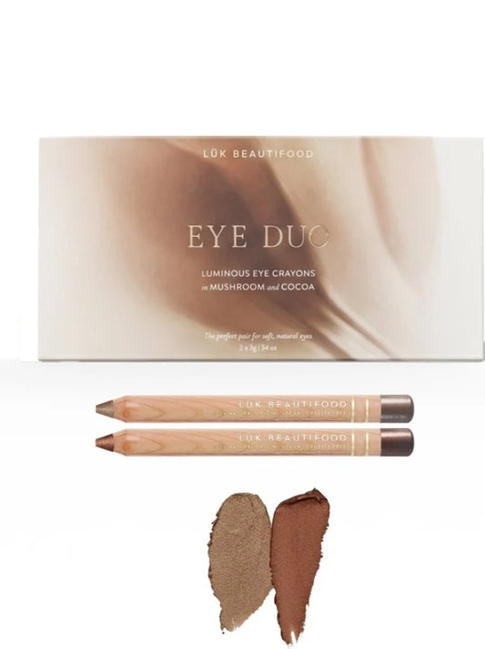 Luminous Eye Crayon Duo - Cocoa+Mushroom