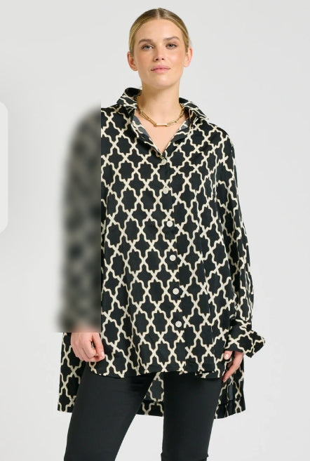 The Marnie Shirt - Moroccan Print