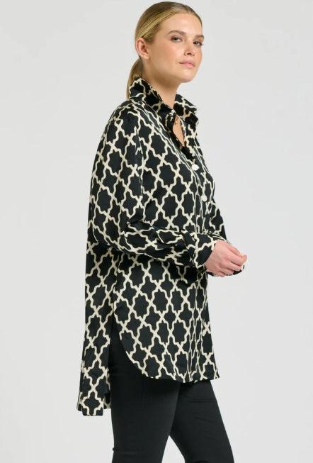 The Marnie Shirt - Moroccan Print