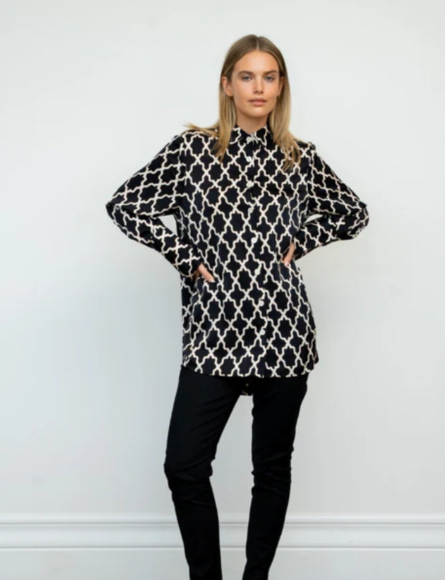 The Marnie Shirt - Moroccan Print