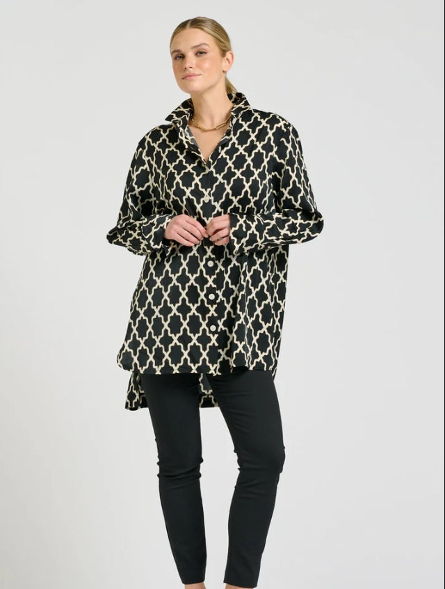 The Marnie Shirt - Moroccan Print