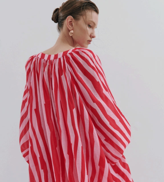 Lily Shirt Dress Mini - Mad Hatters Stripe