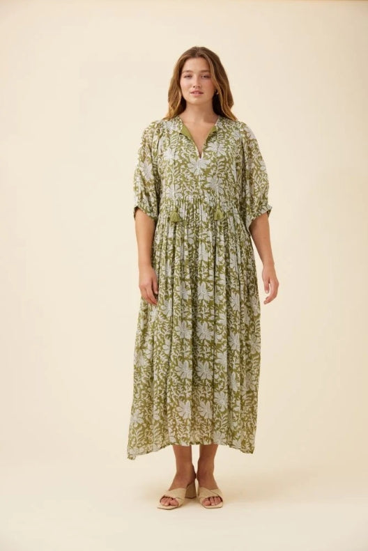 Wilma Maxi Dress - Olive