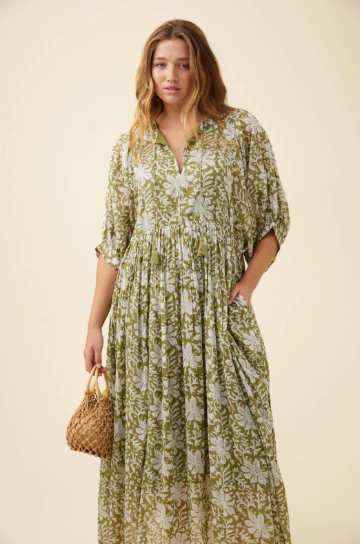 Wilma Maxi Dress - Olive
