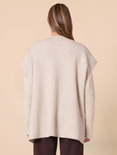 Elena Zip Knit- Natural