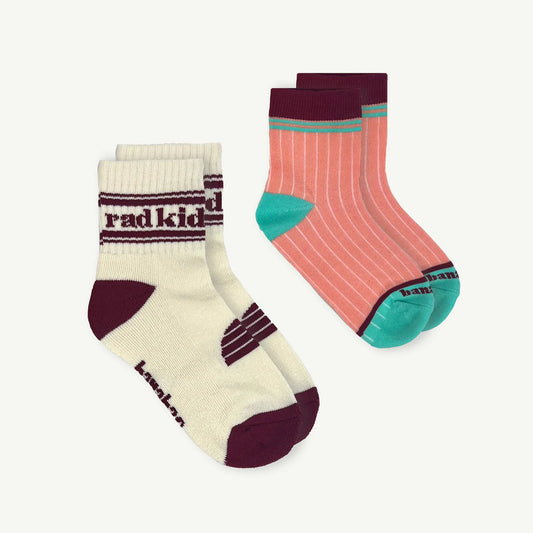 Rad Kid Berry Crew and Stripe Sock Pack - Kids
