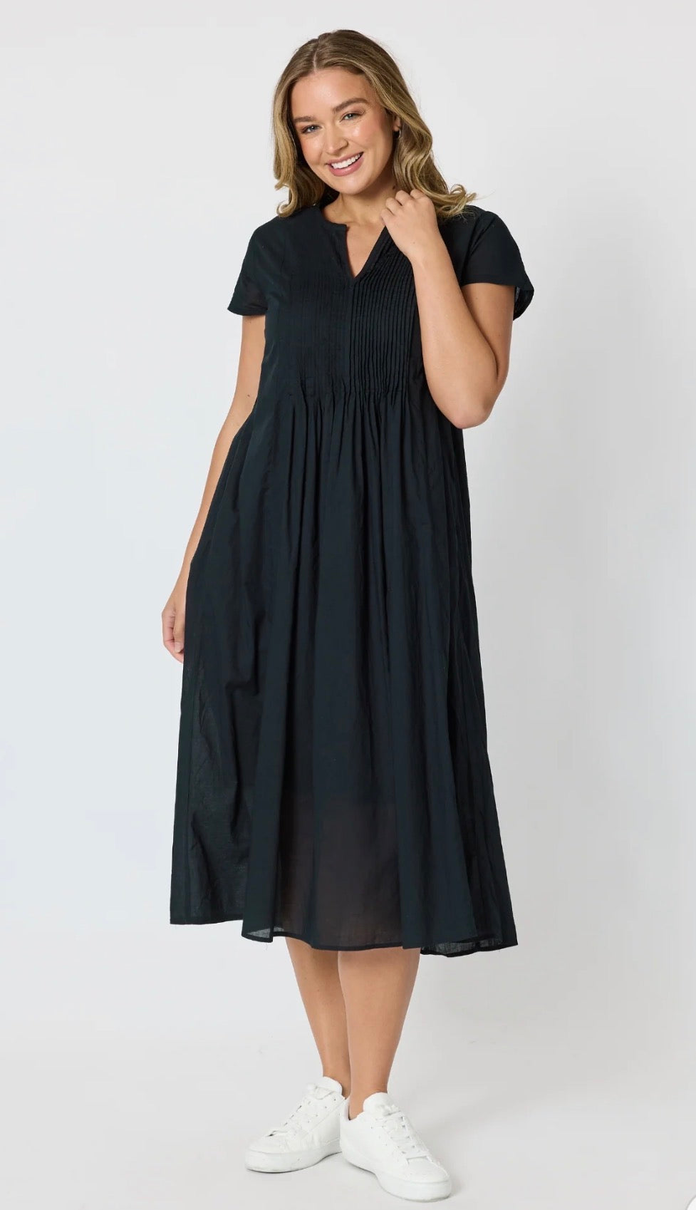 Acacia Cotton Dress - Black