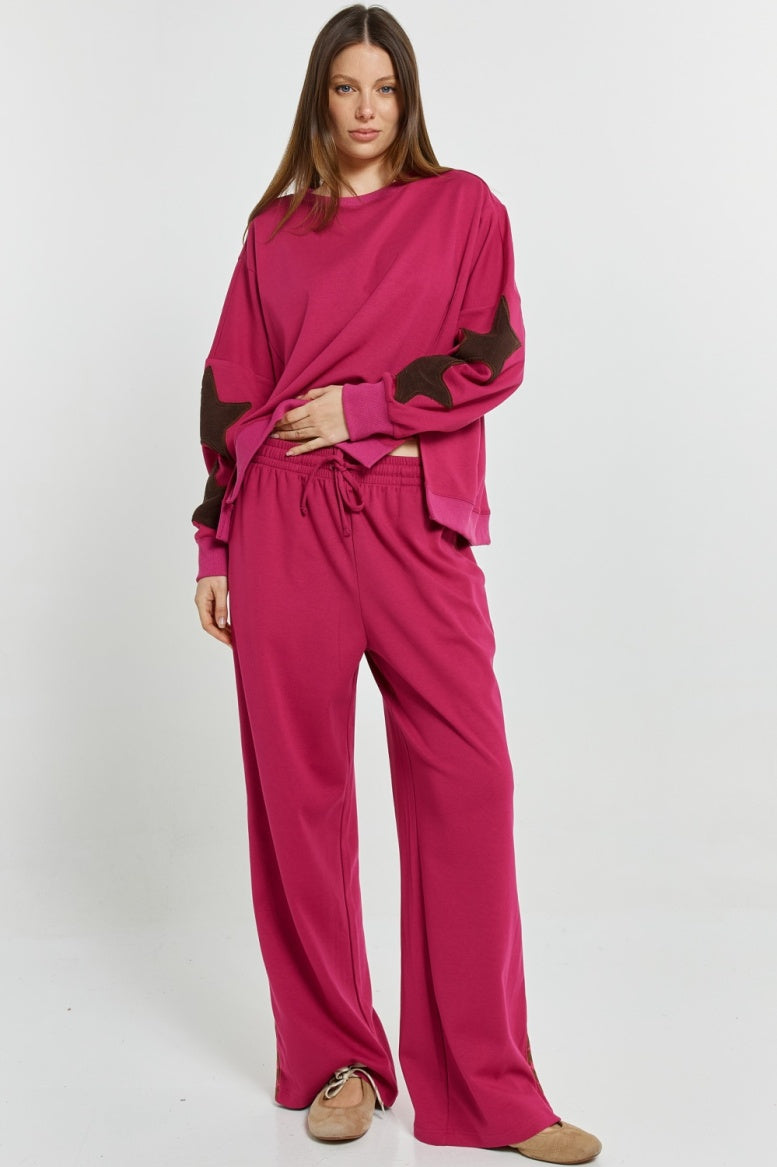 Saskia Trackpant - Mulberry